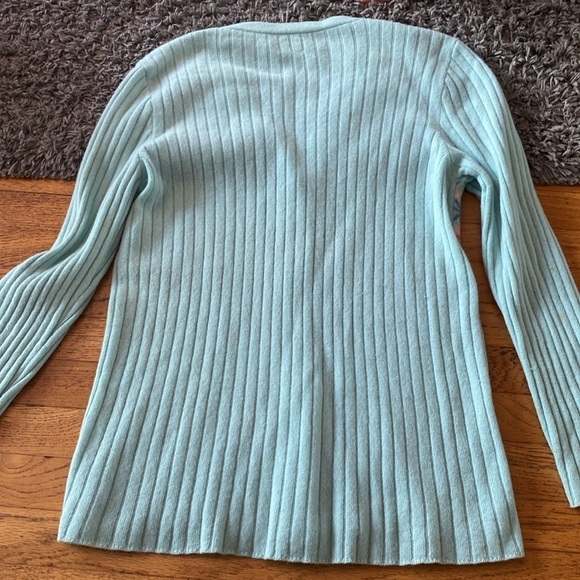United Colors Of Benetton Button Down Pastel Colors Pattern Cardigan Sweater M - Picture 11 of 11